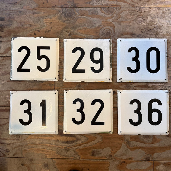 Vintage Metal House Numbers