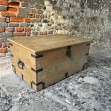 Large Antique Pine Blanket Box