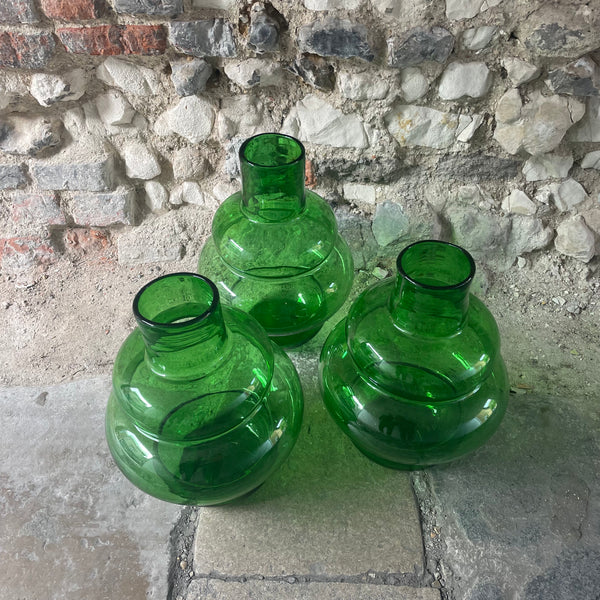 Hungarian Green Glass Vase