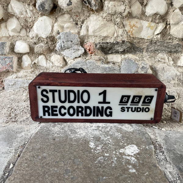 Studio 1 Recording BBC Studio  - Studio Light Box