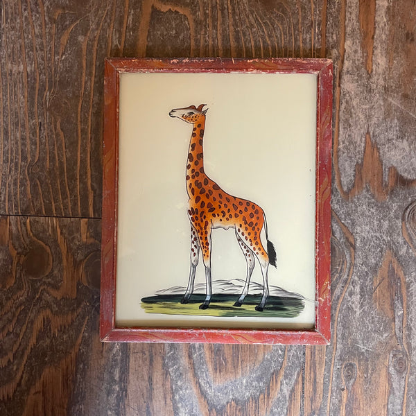 Vintage Glass Framed Paintings Nature - Medium