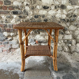 Vintage Rattan Table