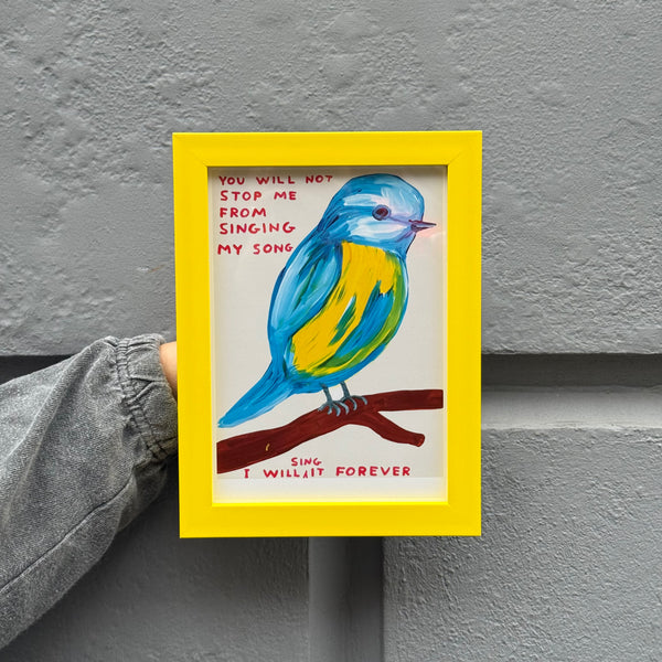 David Shrigley Singing My Song Framed Print