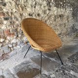 1960s Vintage Wicker Chair