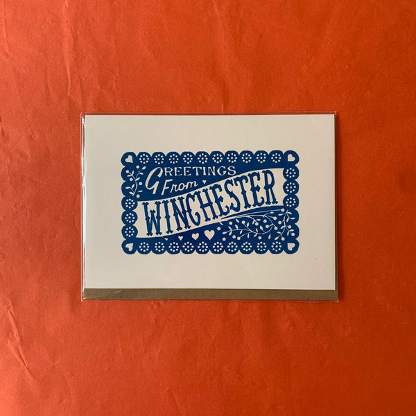 Greetings from Winchester (Blue)