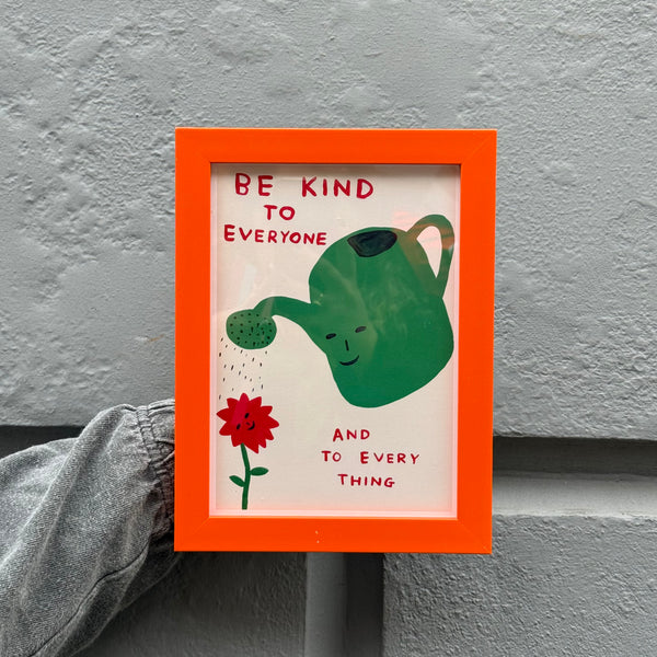 David Shrigley Be Kind To Everyone Framed Print