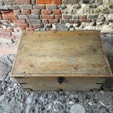 Large Antique Pine Blanket Box