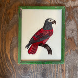 Vintage Glass Framed Paintings  Birds - Medium