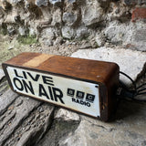 Live On Air BBC Radio Wooden Lightbox