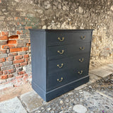 Antique Pine Panted Chest of Drawers
