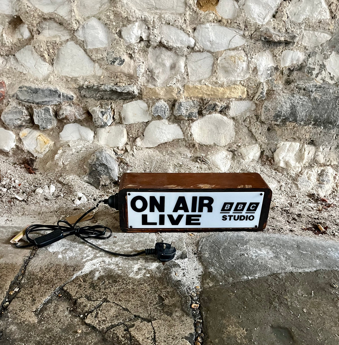On Air Live BBC Studio Lightbox - Vintage LED Sign | The Consortium