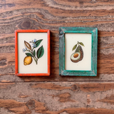 Vintage Glass Framed Painting Fruit - Extra Small