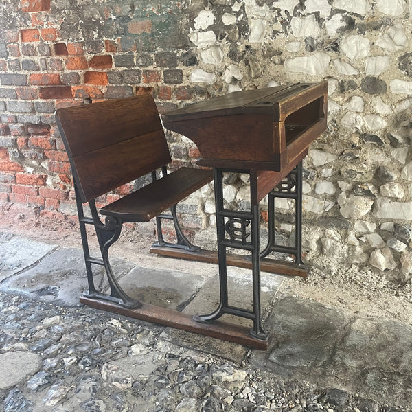 Antique School Desk & Chair