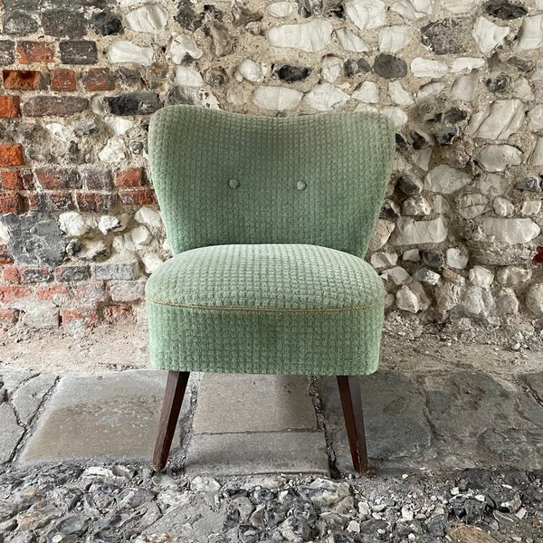 Mid Century Cocktail Chair - Green