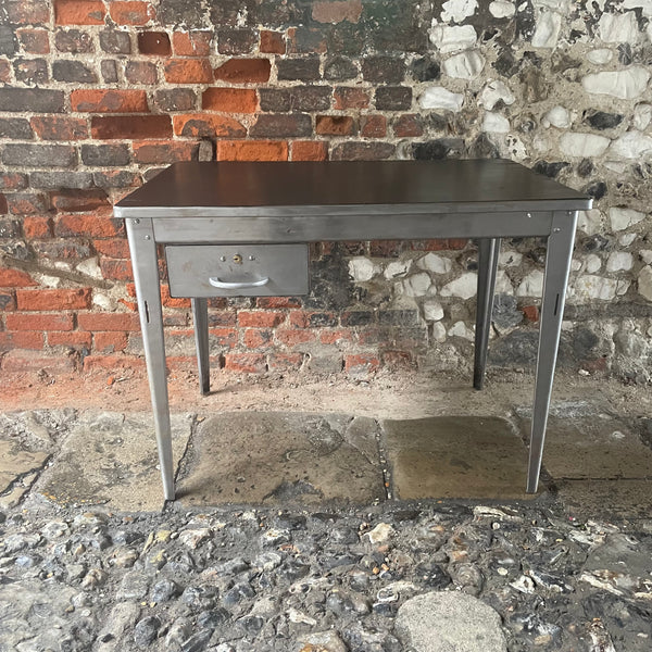 Vintage Metal Industrial Desk The Consortium Winchester and