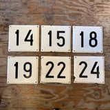 Vintage Metal House Numbers