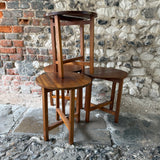 Mid Century Teak Folding Side Table
