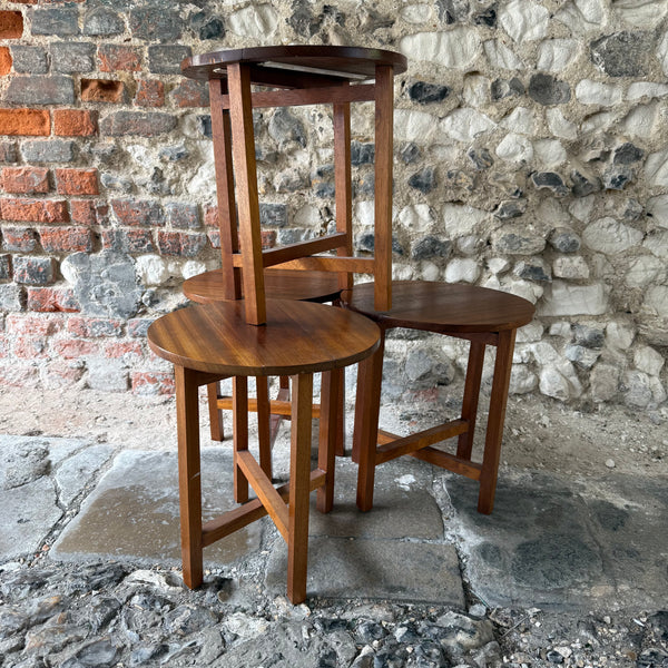 Mid Century Teak Folding Side Table
