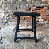 Rustic Black Stool