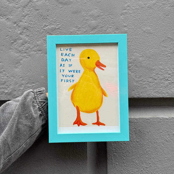 David Shrigley Live Each Day Framed Print