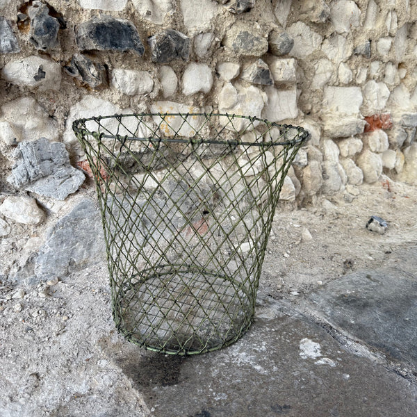 Vintage Mesh Waste Paper Basket