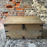 Large Antique Pine Blanket Box