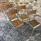 Set of 1940s Tubular Stacking Chairs