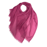 Fushia Classic Cotton Blend Plain Scarf