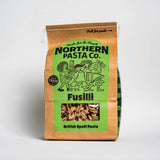 Northern Pasta Co. Fusilli pasta package on a white background