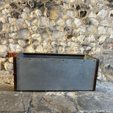 Galvanised metal trough
