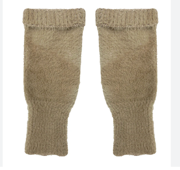 Gemjar Cosy Fingerless Gloves - Fawn