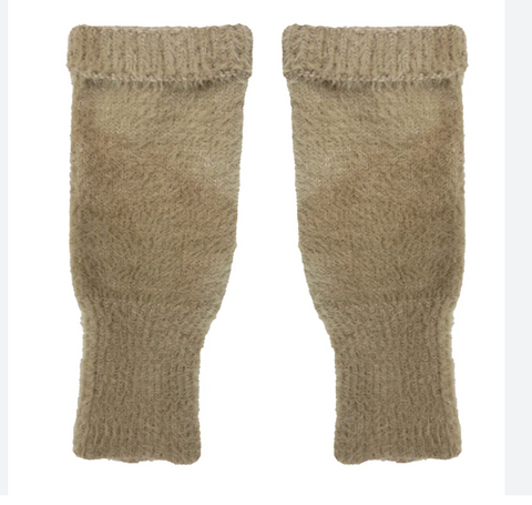 Gemjar Cosy Fingerless Gloves - Fawn