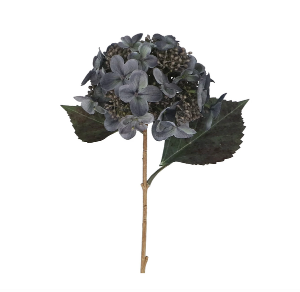 Gisela Graham Blue Lacecap Hydrangea Stem