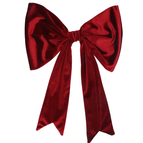 Gisela Graham Burgundy Velvet Bow 48cm