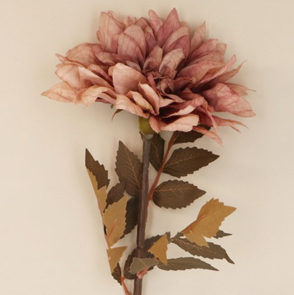 Gisela Graham Dusty Mauve Dahlia Stem