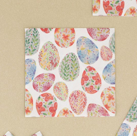 Gisela Graham Floral Egg Napkins