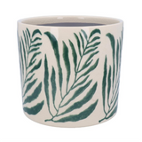 Gisela Graham Green Branch Stoneware Plant Pot