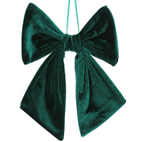 Gisela Graham Green Velvet Wired Bow
