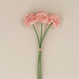 Gisela Graham Pink Mini Ball Chrysanthemum, Bunch of 3
