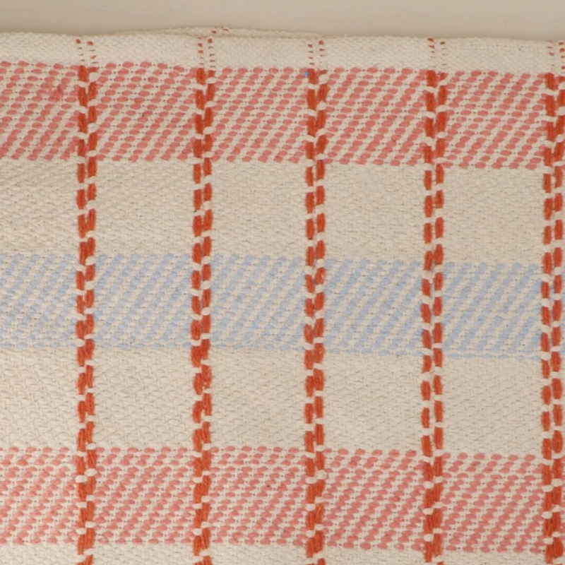 Gisela Graham Red & Blue Woen Checked Mat 