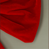 Gisela Graham Red Velvet Clip On Bow  Large close