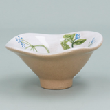 Gisela Graham Snack Bowl Meadow/Blue Flower