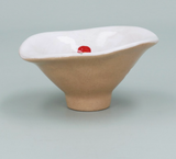 Gisela Graham Snack Bowl Meadow/Red Flower Side