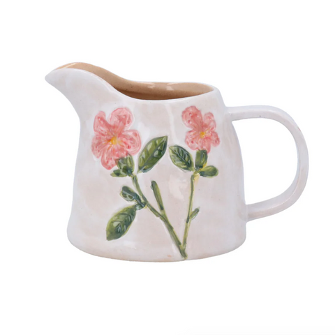 Gisela Graham Stoneware Milk Jug Meadow