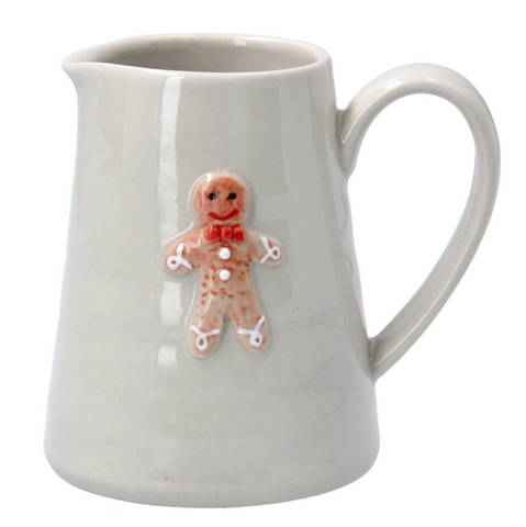 Gisela Graham Stoneware Mini Jug - Gingerbread Man