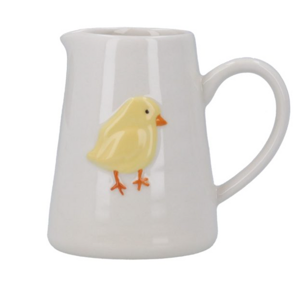 Gisela Graham Stoneware Mini Jug 8cm – Chick