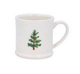 Gisela Graham Stoneware Mini mug with trees with berries
