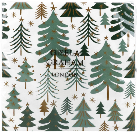 Gisela Graham Trees Paper Napkins Pack 20