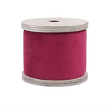 Gisela Graham Velvet Ribbon 6cm - Burgundy