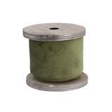 Gisela Graham Velvet Ribbon 6cm - Green